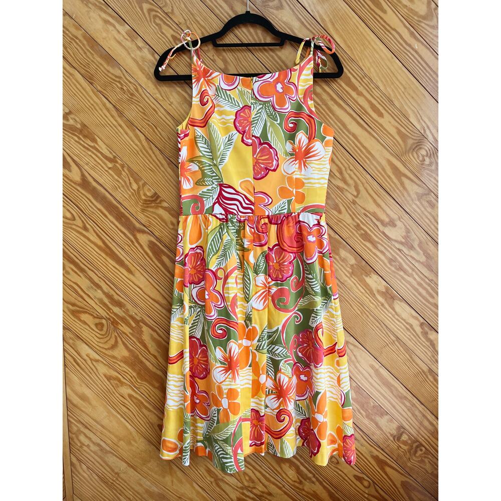 Vintage David Meister Floral Fit and Flare Dress - Picture 4 of 6